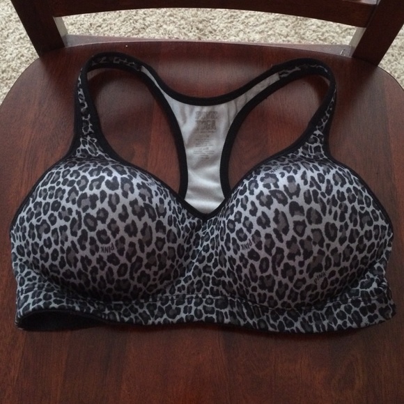 Medium VS Victoria's Secret pink yoga sports bra