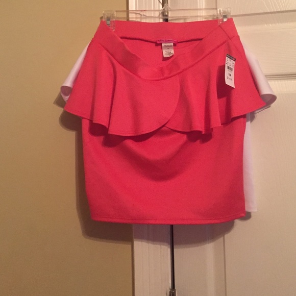 Pink and whit skirts
