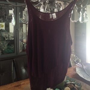 Maroon short sleeved shirt