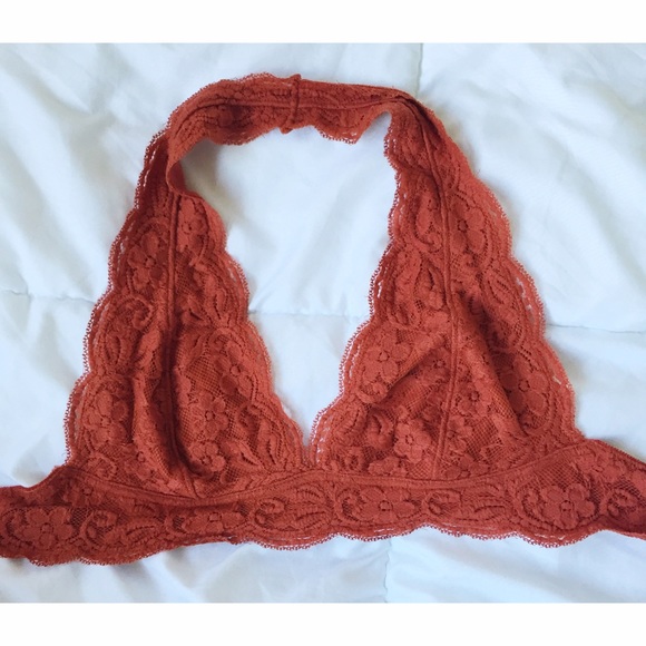 burnt orange bralette