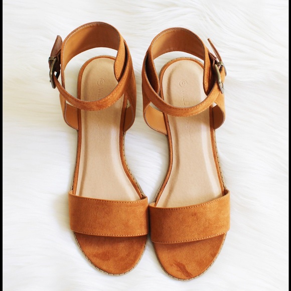 Brown Suede Sandals - Picture 1 of 4
