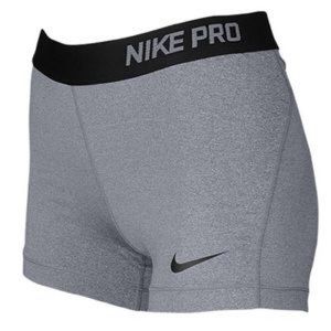 Gray Nike Pro Spandex Shorts