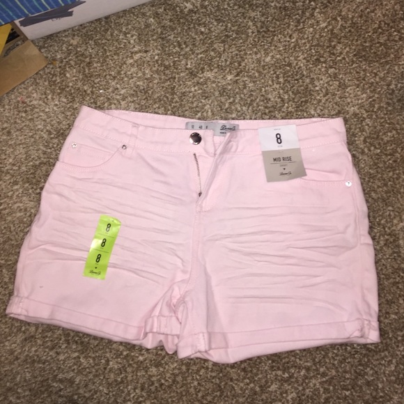 NWT pink shorts size 8