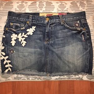Awesome 7 For All Man Kind rare mini skirt