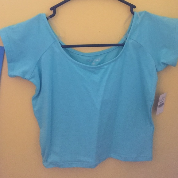 NWT Light blue crop top!