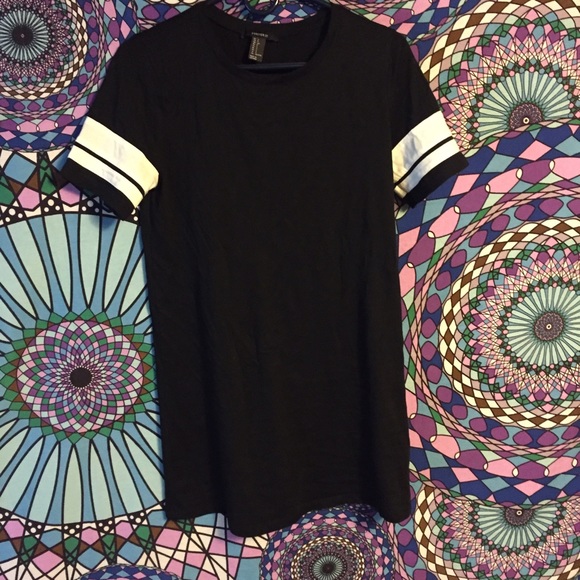 Forever 21 Black "Varsity" Dress
