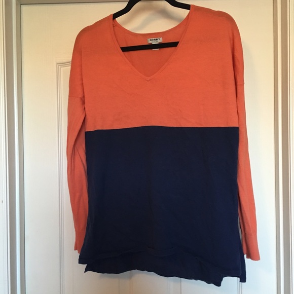 OLD NAVY Oversized Color Block Sweatshirt