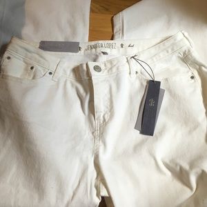 NWT Jennifer Lopez White Jeans