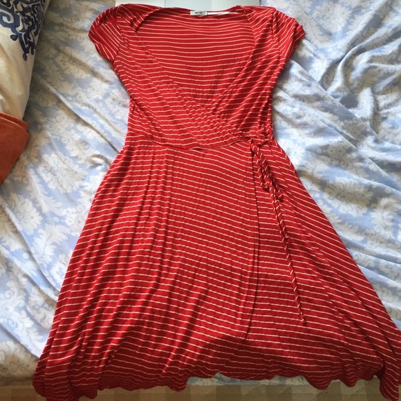 red and white striped Urban Outfitters dress