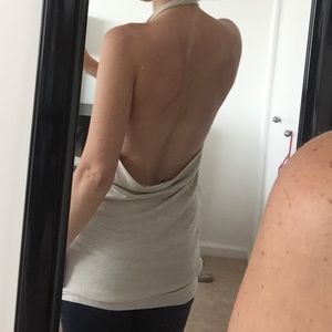 NWOT Aritizia Open back longline knit halter- S
