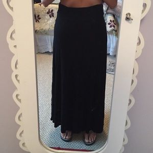Black maxi skirt