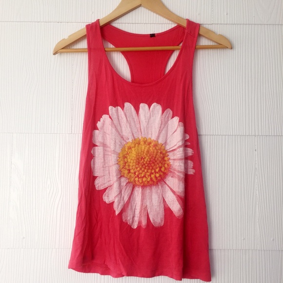 Tops - Daisy Tank, Dark Pink