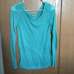 Long sleeve turquoise