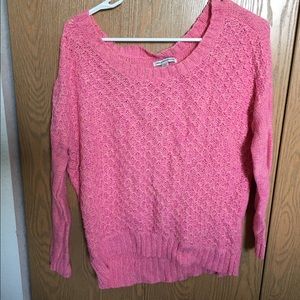 Pink knit sweater