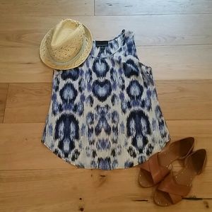 Cynthia Rowley ikat sleeveless blouse top