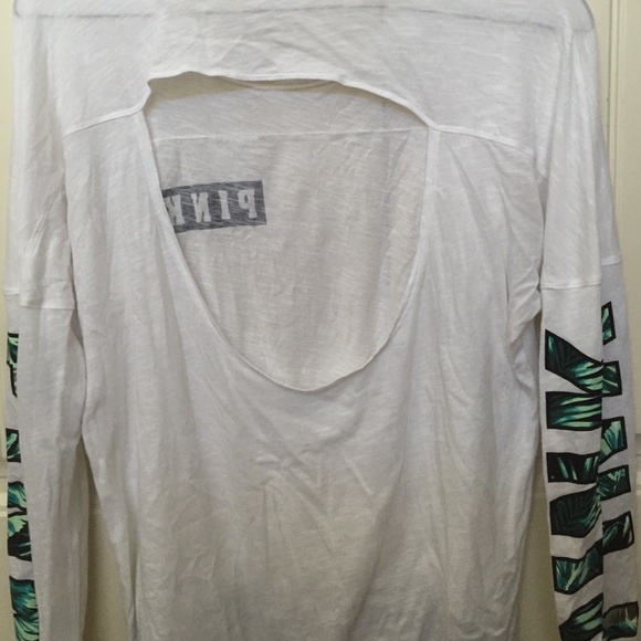 PINK open back long sleeve T! - Picture 2 of 4