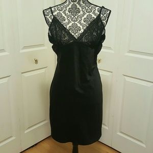 Satiny and Lace Slip