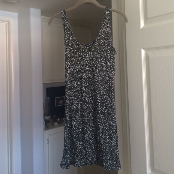 Brandy Melville OS Black/White Dotted Dress