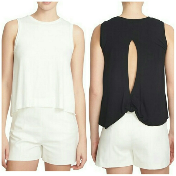 1.STATE Twist Open Back Tank Top Nordstrom Cream
