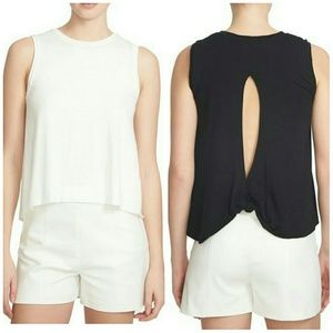 1.STATE Twist Open Back Tank Top Nordstrom Cream