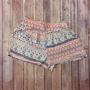 Flowy Printed Shorts NWT XS