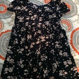 Baby doll swing dress with a lace up back