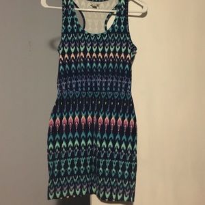 Bright patterned tight dress