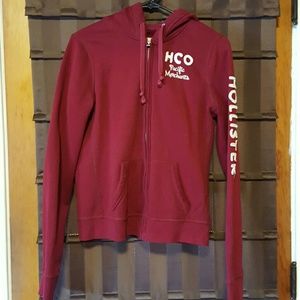 Zip up hooded sweatshirt