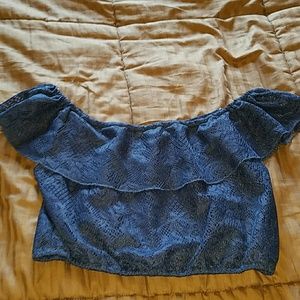 Off Shoulder Crop Top