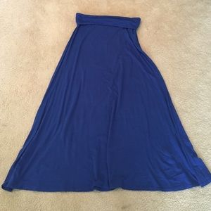 Royal Blue Maxi Skirt