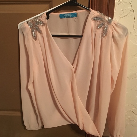 Cream sequin shirt from Francesca's!