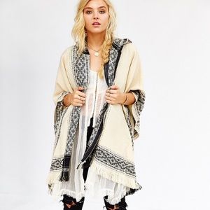 Urban Outfitters Hooded Poncho
