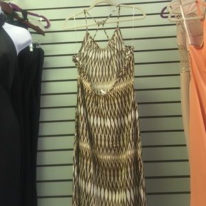Tan maxi dress