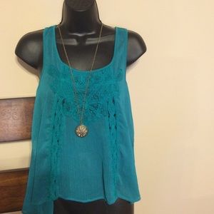 Jolt turquoise summer top!!