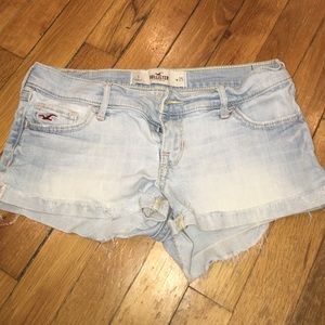 Hollister light wash shorts