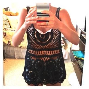 Lace shirt/beach cover up