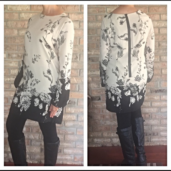 Sexy & Feminine Sexy Black Ivory Dress Small - Picture 3 of 4