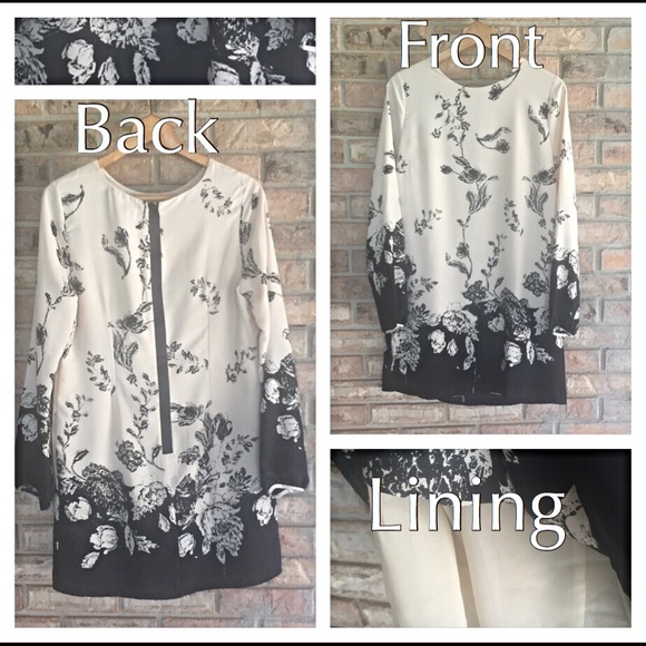 Sexy & Feminine Sexy Black Ivory Dress Small - Picture 4 of 4