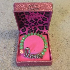 Betsy Johnson LOVE bracelet