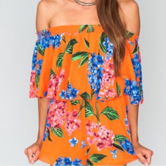 Show Me Your Mumu Rosarita Romper in Bahama Bloom - Picture 2 of 4