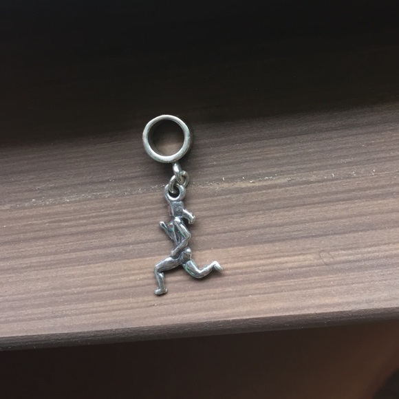 Sterling Silver running charm! Fits Pandora!