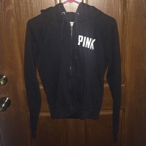 Black love pink jacket