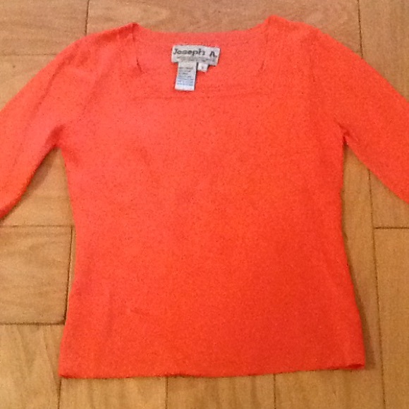Melon colored square neck top - Picture 1 of 2