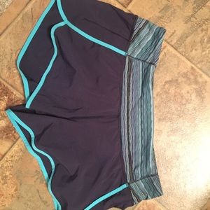 navy blue run times short