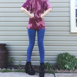 Handmade bleached t-shirt