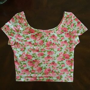 Rose crop top
