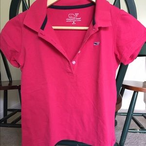 Pink vineyard vines collared top