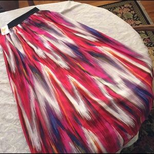 Zig Zig Pattern Maxi Skirt