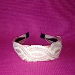 Blush lace head band