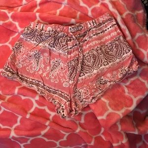 Paisley patterned shorts